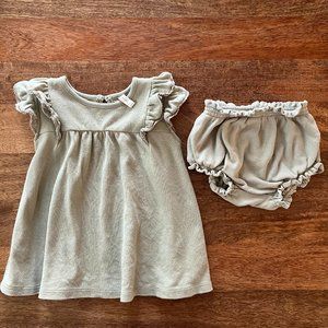 Quincy Mae Flutter Dress Set 12-18M